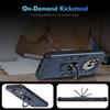 KEYSION Противоударный защитный чехол для Nothing Phone 3A Pro Мягкий силиконовый + PC Ring Stand Phone Back Cover для Nothing Phone 3A Pro