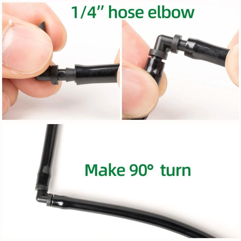 400/200 шт. Соединители для садового орошения, Капельное орошение, Ёршовые соединители, Универсальные ёлочные тройники, Подходят для капельной трубки 1/4 дюйма (Тройник 4/7 мм)