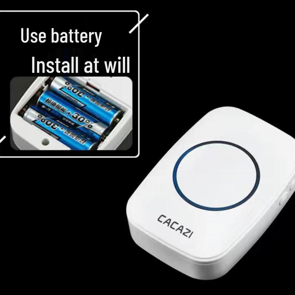 Wireless Waterproof Flashing Doorbell with Battery Operated Bell & Elderly Pager