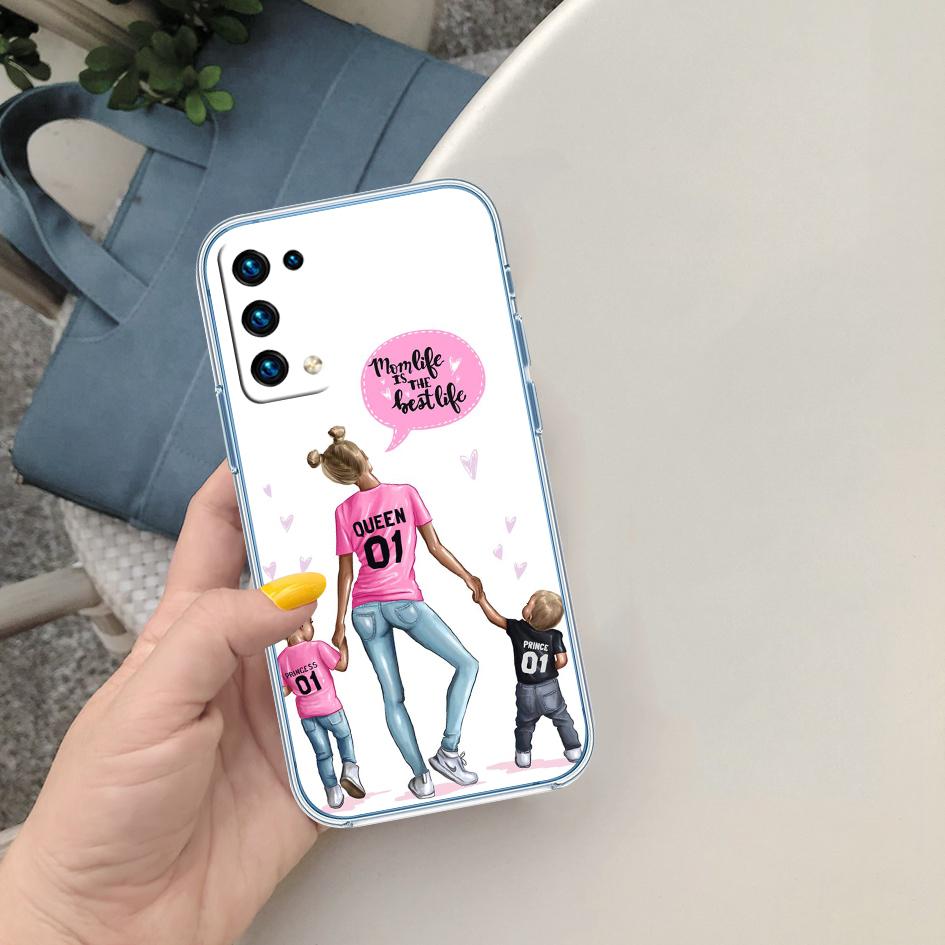 PP61 Supr Baby Мама Девочка Прозрачный Мягкий Чехол для Телефона для Samsung Galaxy A04 A04S A14 A23 A34 A54 M23 M33 M52 M53