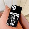 Dark Heavy Metal Rock P-PanteraS Band For IPhone 11 12 13 14 15 16 17 Pro Max Plus TPU+PC Shockproof Back Phone Cases