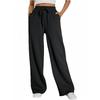 Womens Wide Leg Sweatpants High Waisted Drawstring Joggers With Pockets Casual Lounge Pants