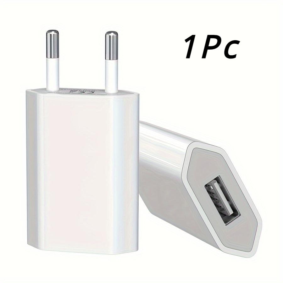 Универсальное зарядное устройство USB 2PC 5V1A с защитой от короткого замыкания - вилка европейского стандарта для iPhone, Android