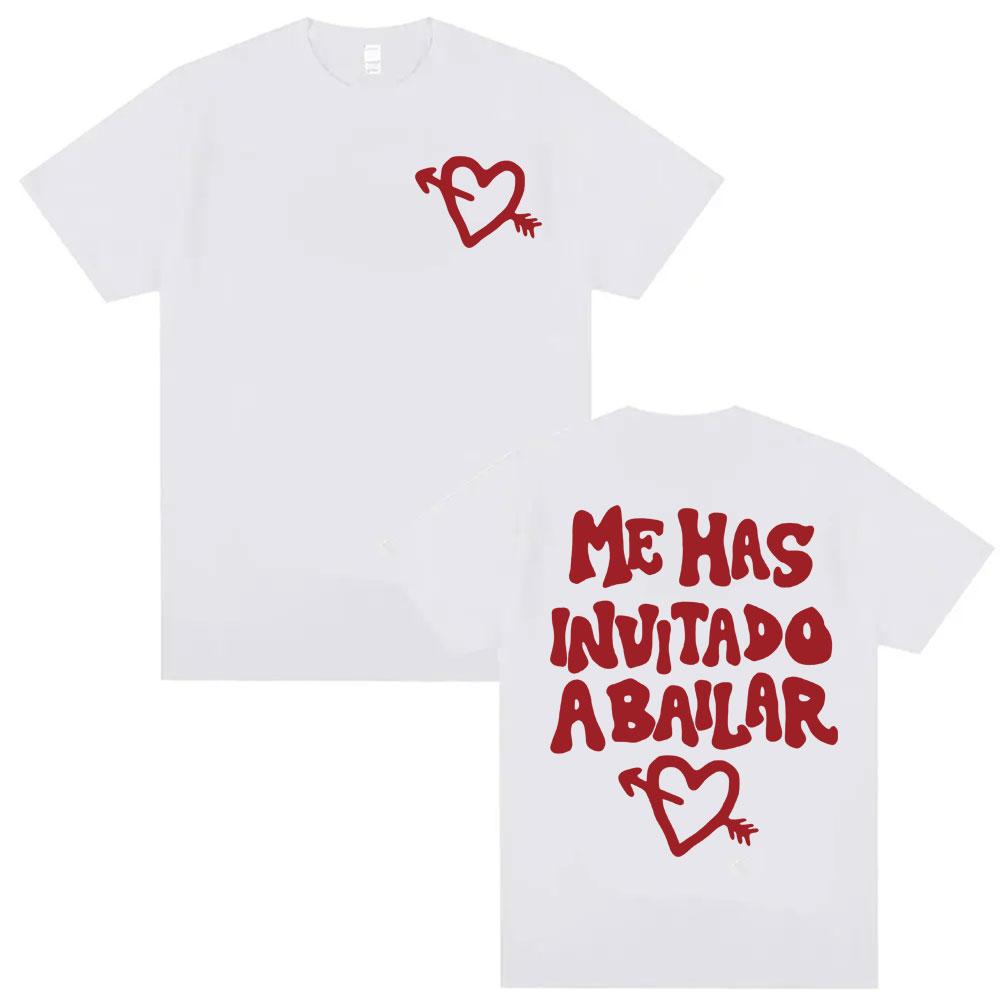 Dani Fernandez Me Has Invitado A Bailar Merch Tshirts Men Women Casual Crewneck Summer Shirts Fashion Gothic Oversized T Shirt