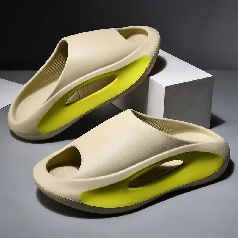 Slippersr for Men Women Eva Soft Bottom Slippers Thick Bottom Comfortable Shock-absorbing Lightweight Beach Shoes New