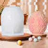 Easter Rose Relief Candle Silicone Mold DIY Jesus Cross Egg Shaped Aromatherapy Wax Resin Mold Chocolate Baking Tool Decor Gifts
