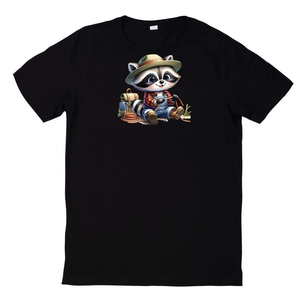 T-Shirt Süßer Waschbär Lustig Racoon MotivWird in neuem Fenster oder Tab geöffnet