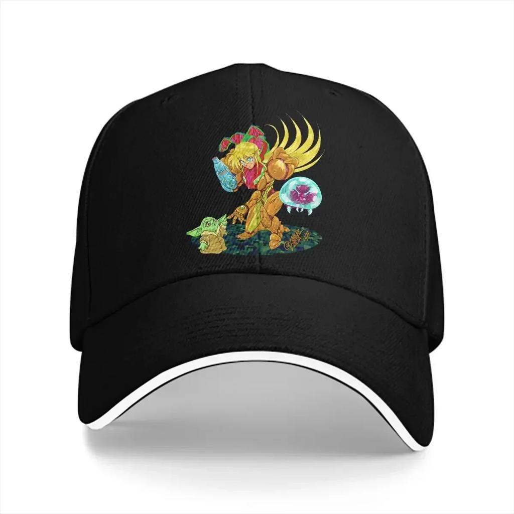 Washed Unisexs Baseball Cap Samus Is The Best Mom Trucker Snapback Caps Dad Hat Super Metroid Golf Hats