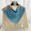 Breathable Cotton Square Scarf Korean Small Scarves Elegant Cashew Nut Print Silk Scarf  Vacation