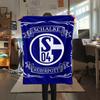 1pc FC Schalke 04 Print Flannel Blanket, High quality Comfortable for All Seasons, Home Decor, Warmth and Comfort, Perfect for Christmas Gifts49