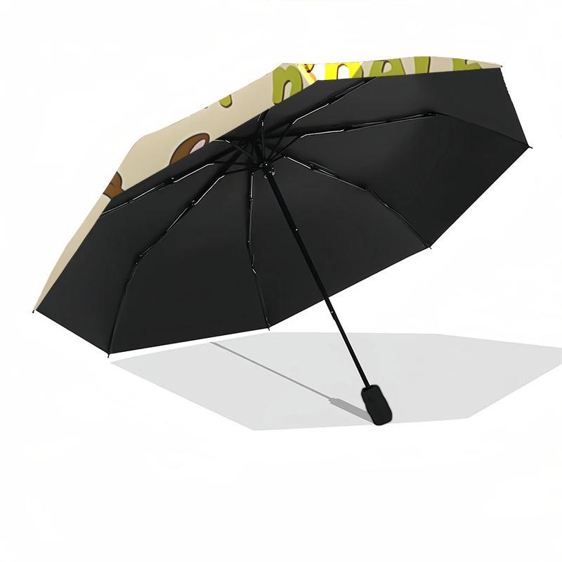 Chip 'n' Dale, Squirrels Themed Automatic Opening and Closing Umbrella, Brightly Colored 8-rib Portable Umbrella, Suitable for Men and Women, A Perfec