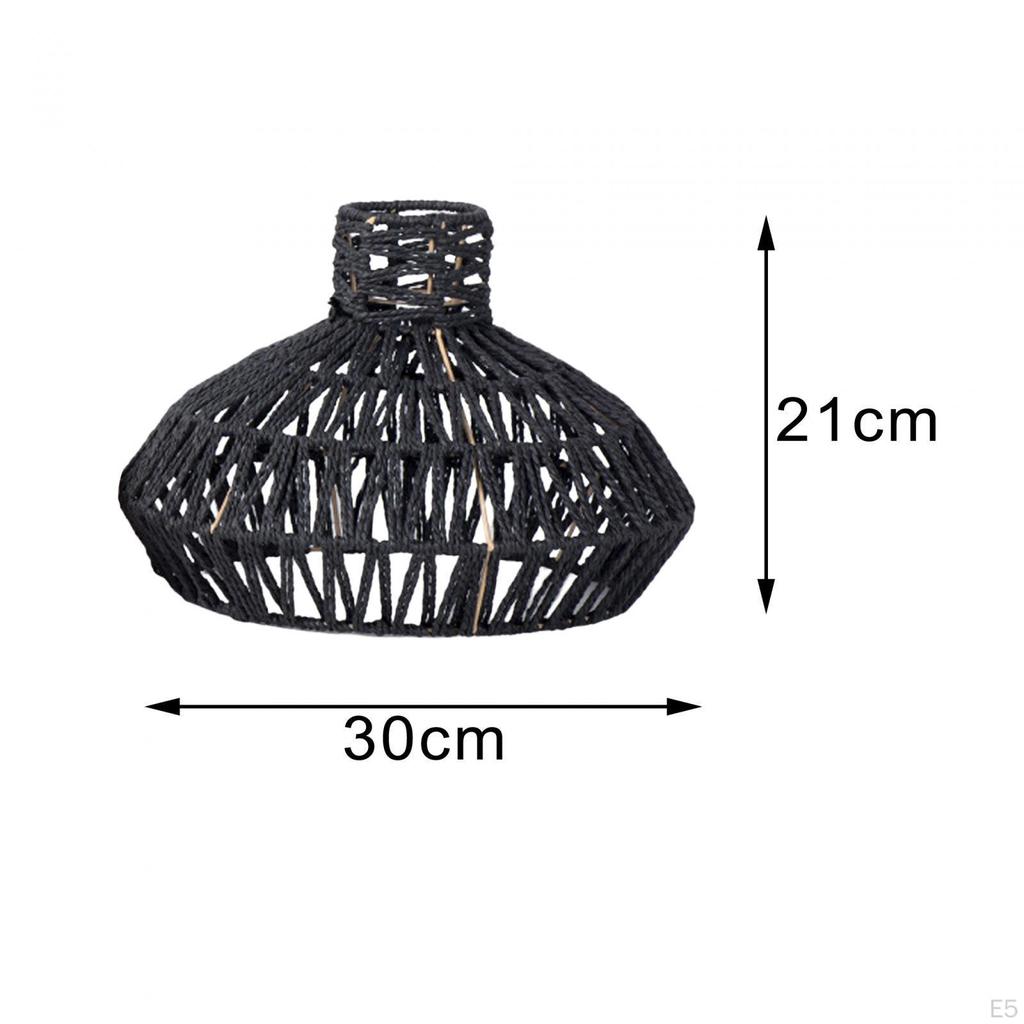 Плафон для потолочного фонаря, абажур, аксессуары, элегантный плетеный абажур из веревки ручной работы для