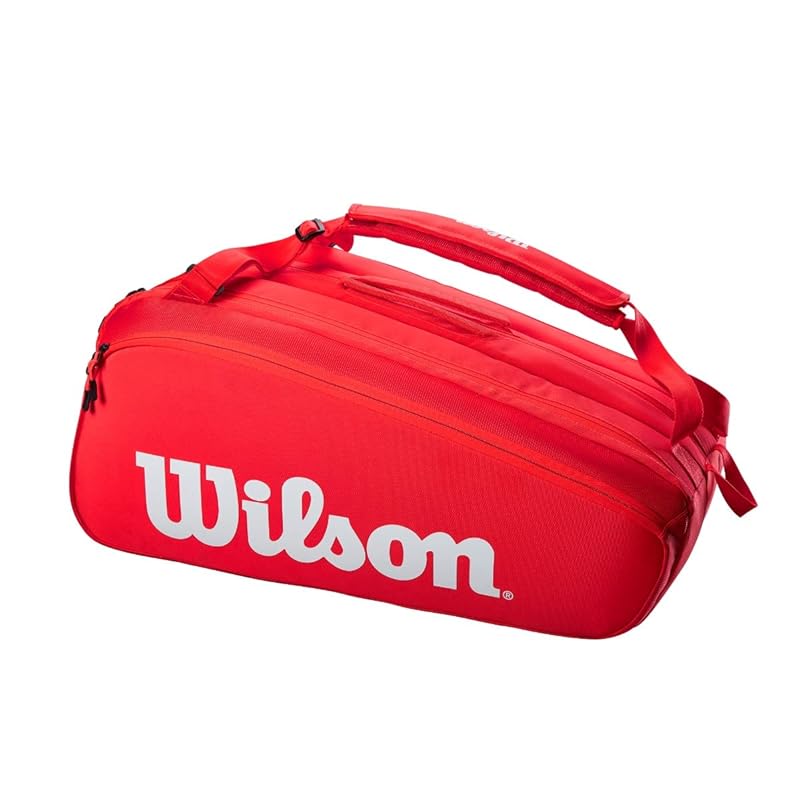 Сумка для теннисной/бадминтонной ракетки Wilson Super PK Красная (СУПЕР ТУР 15 ПК)