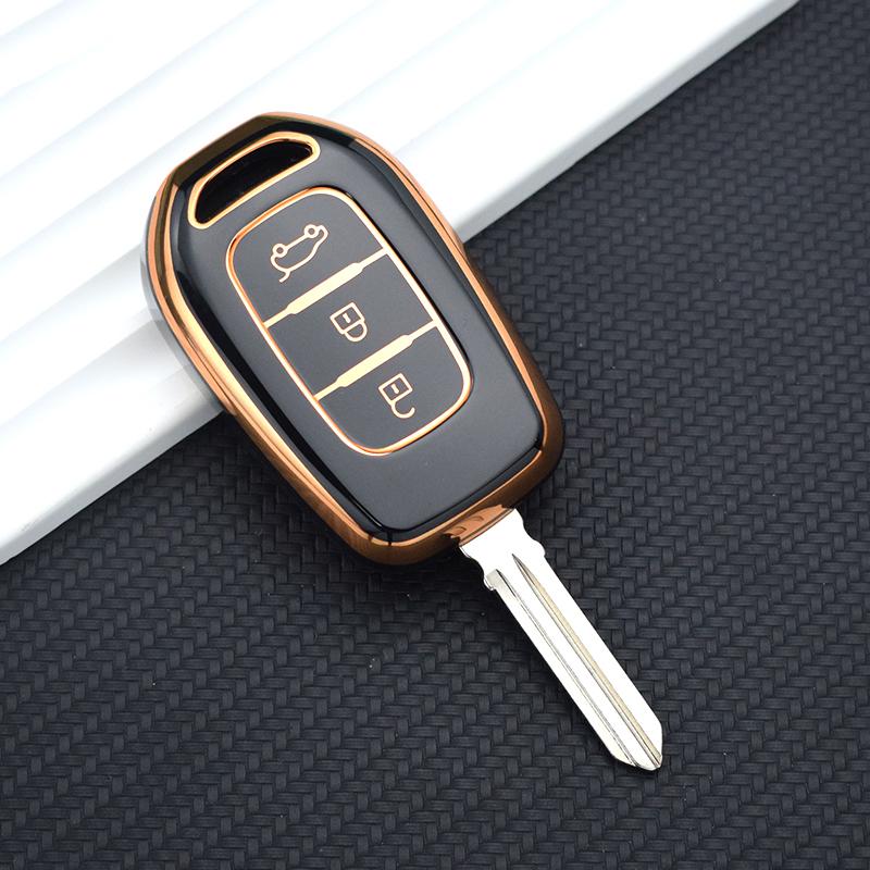 3 Buttons TPU Remote Car Key Cover Case Shell Fob For Renault Kwid Trafic Symbol For Dacia Sandero Logan Duster 2016 2017 2018 Accessories