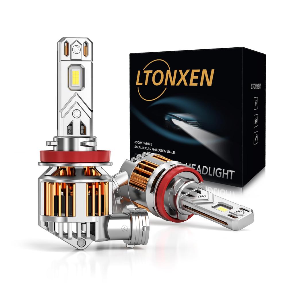 LTONXEN LED Headlight H4 New Standard Vehicle Inspection Compatible LED Bulb... (H11/H8 Fan)