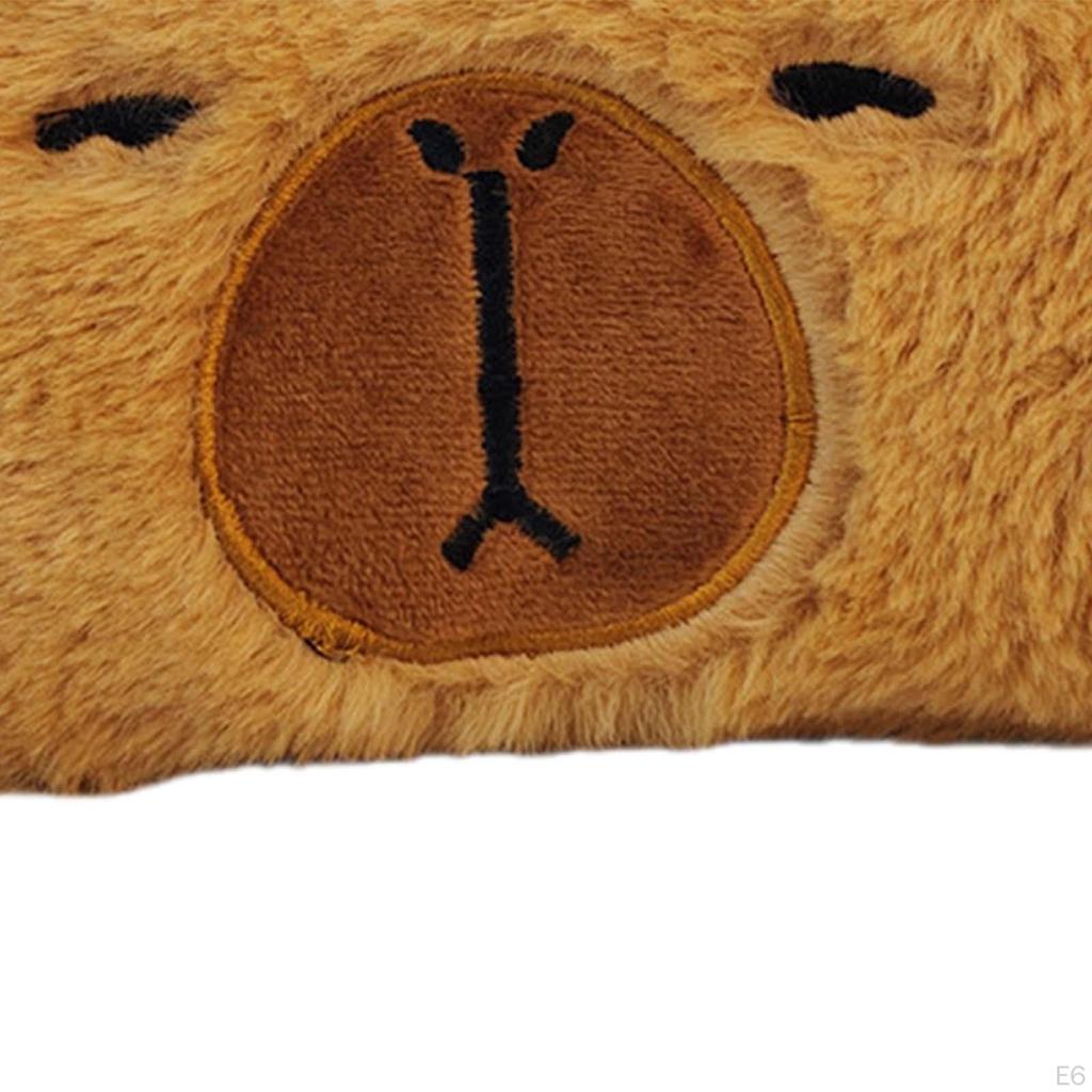 Очаровательный плюшевый пенал в виде капибары — органайзер для канцелярских принадлежностей с милыми животными