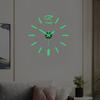 Nordic Personalized Luminous Clock Diy Acrylic Mirror Wall Clock Creative Study Office Silent Wall Clock