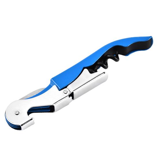 Красный штопор для вина, высокопрочный, устойчивый к коррозии, эргономичная ручка, складной, нержавеющий, ручной, 3-в-1, открывалка для бутылок, штопор с резаком, товары для дома