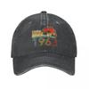 Summer Dad Vintage 1963 Limited Edition Baseball Caps 60th Birthday 60 Year Old Hip Hop Baseball Hat Outdoor Denim Cap Hats