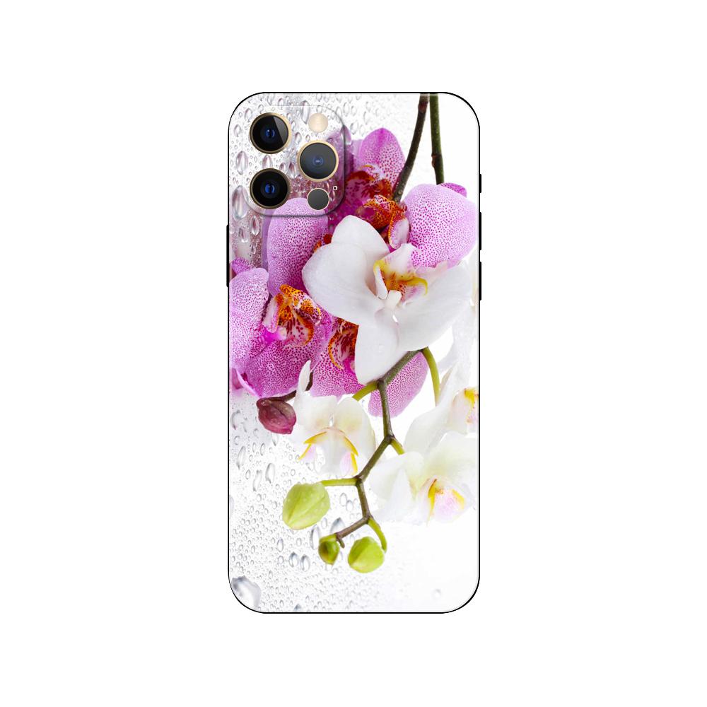 Чехол для телефона Orchid Flowers Colorful для iPhone 5 5s 2020se 6 6s 7 8 plus x 10 XR XS 11 12 13 mini pro MAX черная задняя крышка из ТПУ