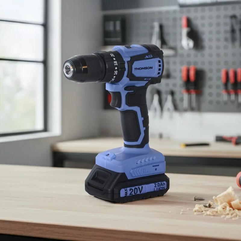 Thomson - Mio_impactdrill - Perceuse à Percussion Sans Fil - 20v - 40nm