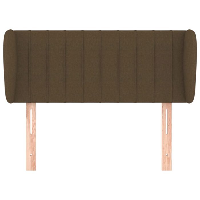 VidaXL Headboard with Ears Dark Brown 93x23x78-88 Cm Fabric3117367