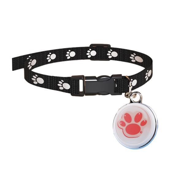 Smart GPS Tracker for Dogs Waterproof Lightweight Pet Tracker with Real-Time Positioning Smart Alarm Remote Bell No Subscription Free App Attachment