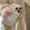 Сине-черный мультяшный прозрачный мягкий чехол для телефона с щенком для Apple 14/15/16 Pro/17/17 Pro Max