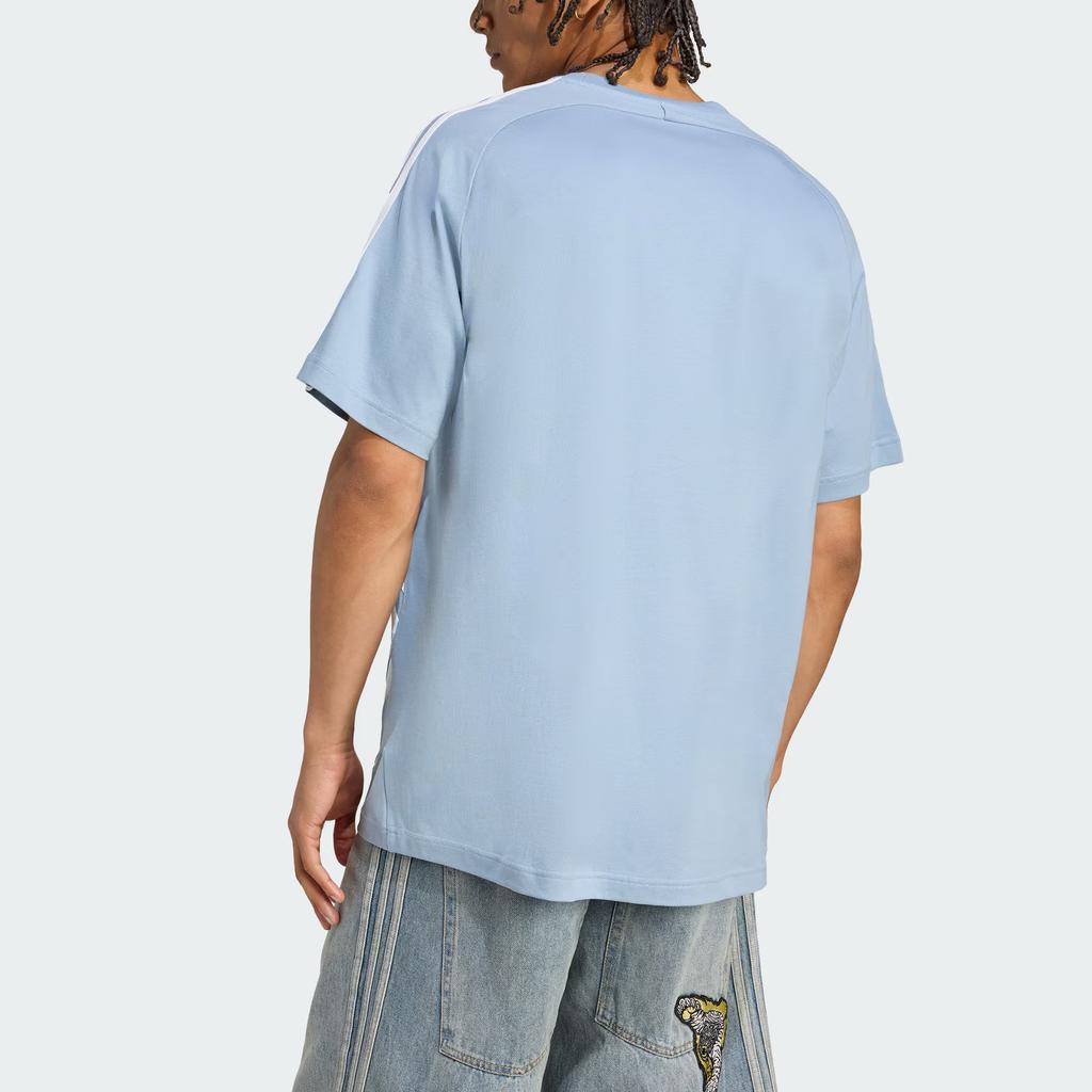 adidas SS25 Teamgeist Свободного кроя Футболка с круглым вырезом Удобный пуловер Футболка с коротким рукавом Мужские топы KE0144