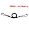 A58X-Trailer Safety Towing Cable Without Hook 3500Lbs Load Bearing Spring Towing Rope 70CM Maximum Extension Length For RV