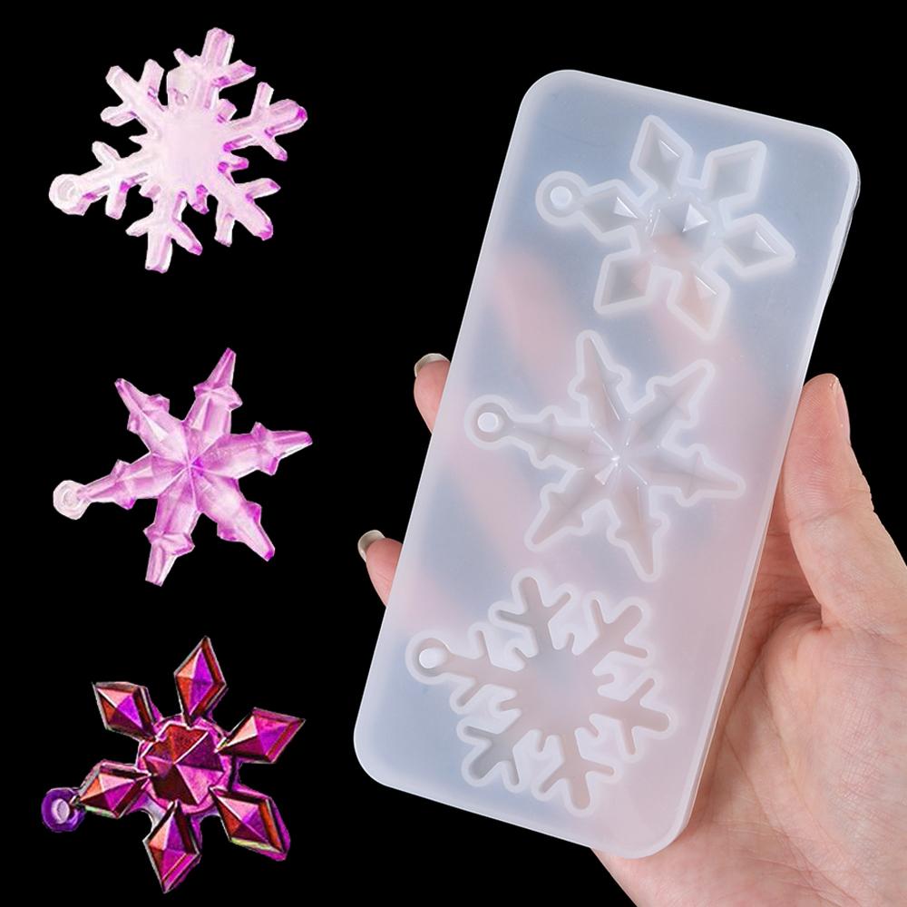 Hanging Home Decoration Christmas Gift Epoxy Resin Mold Silicone Pendant Snowflake Resin Molds