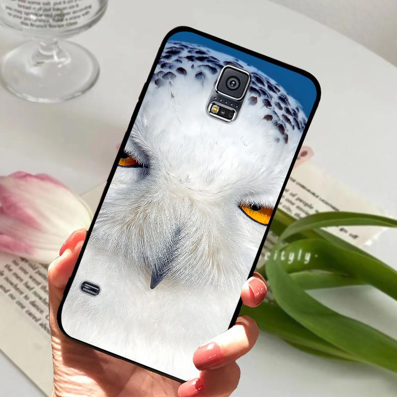 Чехол для Samsung Galaxy S5 S 5 I9600 SM-G900F Милый Расписной Силиконовый Задний Чехол для Samsung S5 Чехлы G9006V Защитный Capa