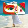 Personalized Portugal's National Emblem Beach Towel Microfiber Beach Towel Thin Absorbent for Beach Swimming Yoga Bath Sports. 0910170