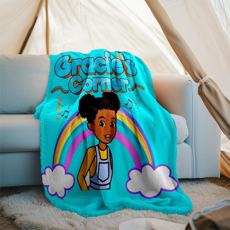 Gracie's Corner3 printed throw blanket—lightweight,soft,warm;versatile blanket for all seasons—perfect as &air-conditioning throw,nap blanket
