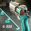 Безопасный для детей револьвер-пистолет из мягкого EVA, игрушка, ручная перезарядка, игра на стрельбу для активного отдыха, рождественский подарок для детей