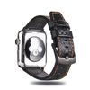 Модный кожаный ремешок из углеродного волокна для Apple Watch 9 8 7, ремешки с ультра-пряжкой для часов IWatch6 5 4 3SE 40 44 41 45 мм 49 мм, аксессуары с пряжкой