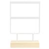 24 Holes Elegant Metal Jewelry Storage Rack Earrings Necklace Display Stand Organizer for HomeWhite