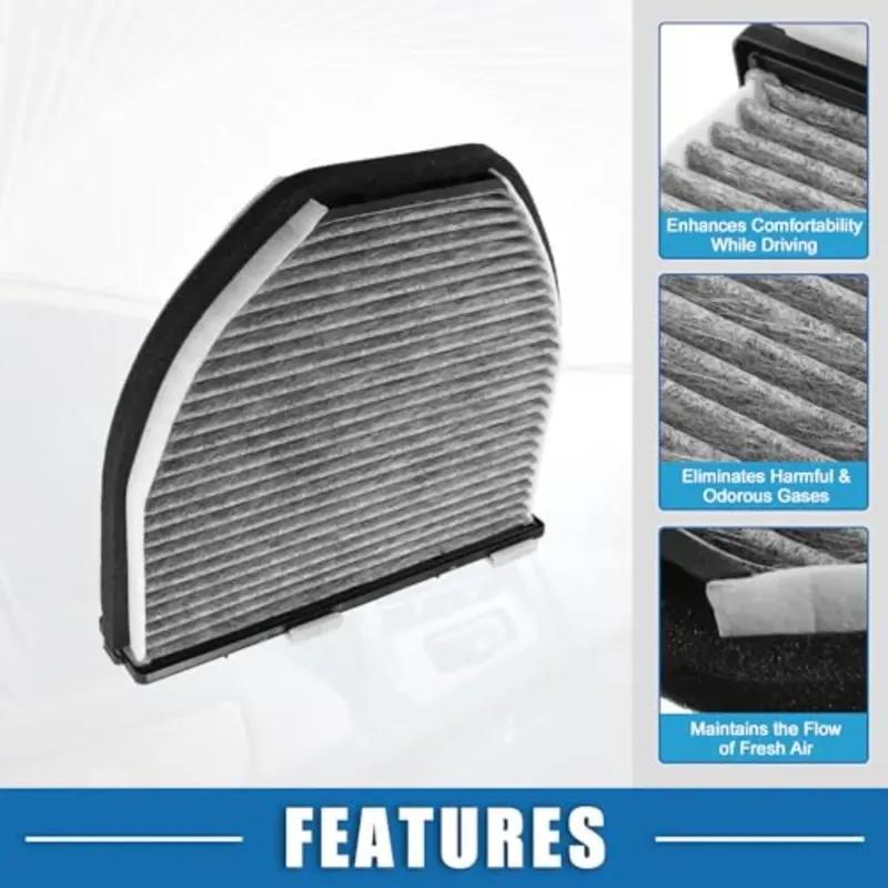 2pcs for Mercedes-Benz W204 W212 2128300318 Car Cabin Air Filter Cooling System