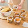 Контейнер для хранения продуктов 6 отделений Коробка для сохранения свежести овощей и фруктов с крышкой для холодильника Кухонная банка для хранения специй и приправ