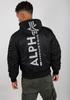 Зимняя куртка Alpha Industries MA-1 ZH Back Print (128113) черный/светоотражающий