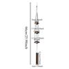 Chimes for Outdoors Blessing Sounding Ornament with 3 Bells Copper Small Wind Chimes for Temple Garden Patio Porch Home Lawn