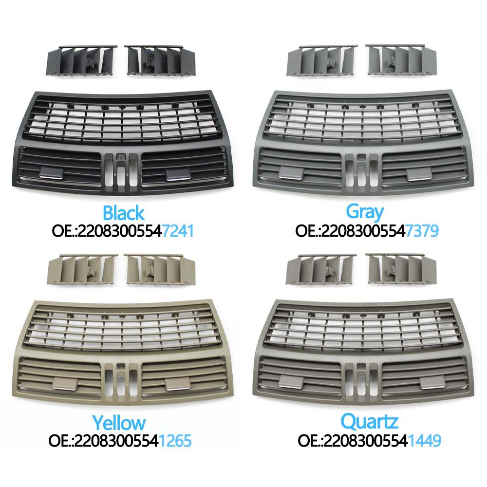 Car Front Dashboard Middle AC Vent Central Air Vent Grille Panel Cover For Mercedes Benz S Class W220 S300 S350 S500 1998-2005