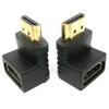 V1.4 HDMI 90 Degree Right Angle Male To Female Adapter for 1080P 3D TV LCD HDTV
