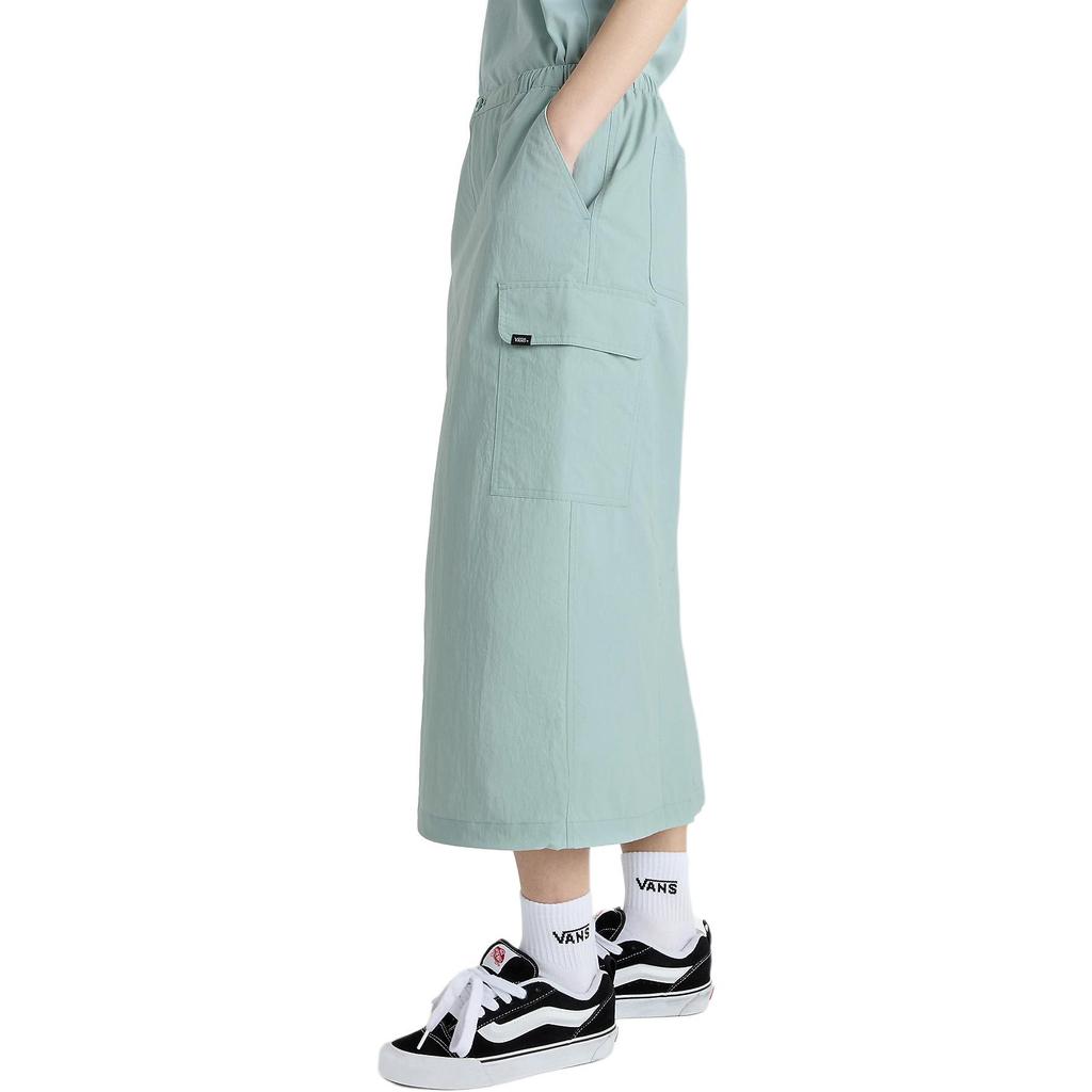 Vans Юбка-карго Riley Parachute, свободная однотонная повседневная длинная юбка, женские юбки, синяя VN000HQBM8I