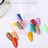 Nail Art 24Pcs/Pack Color Card Fan Display Shaped Stylish Retro Gel Polish UV Gel Chart Display Board Practice Manicure Tool