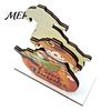 Cute Turkey Pattern Table Ornament Thanksgiving Solid Wood Napkin Holder, Fall Harvest Gnome Scarecrow Tissue Wooden Paper Towel Holder Dispenser,
