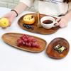 Wood Tray Versatile Rustic Wood Serving Tray Table Centerpieces Food Fruit Plate for Home Farmhouse Decoration