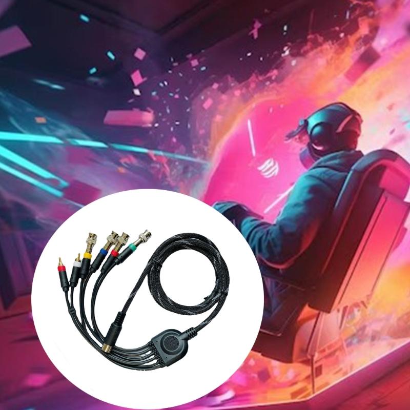 Компонентный композитный кабель Кабель для цветных мониторов Экологически чистый компонентный композитный кабель ABS для консолей MD1