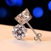 1 Pair Exquisite Classic Shining Zircon Crown Ear Studs Women Fashion Jewelry Gift