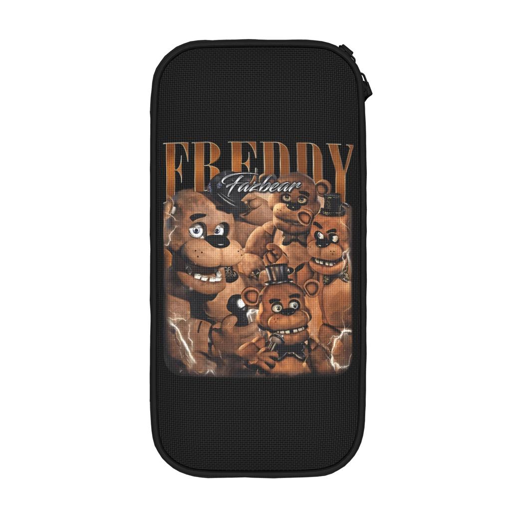 Fun FNAF At Freddys Pencil Cases Pencilcases Pen Holder for Student Large Storage Bag Office Cosmetic Stationery